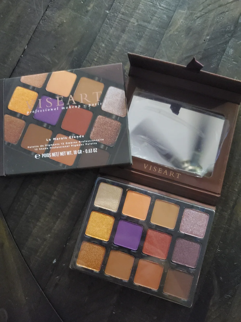 Viseart Le Marais Eyeshadow Palette - Warm Brown & Gold Shades